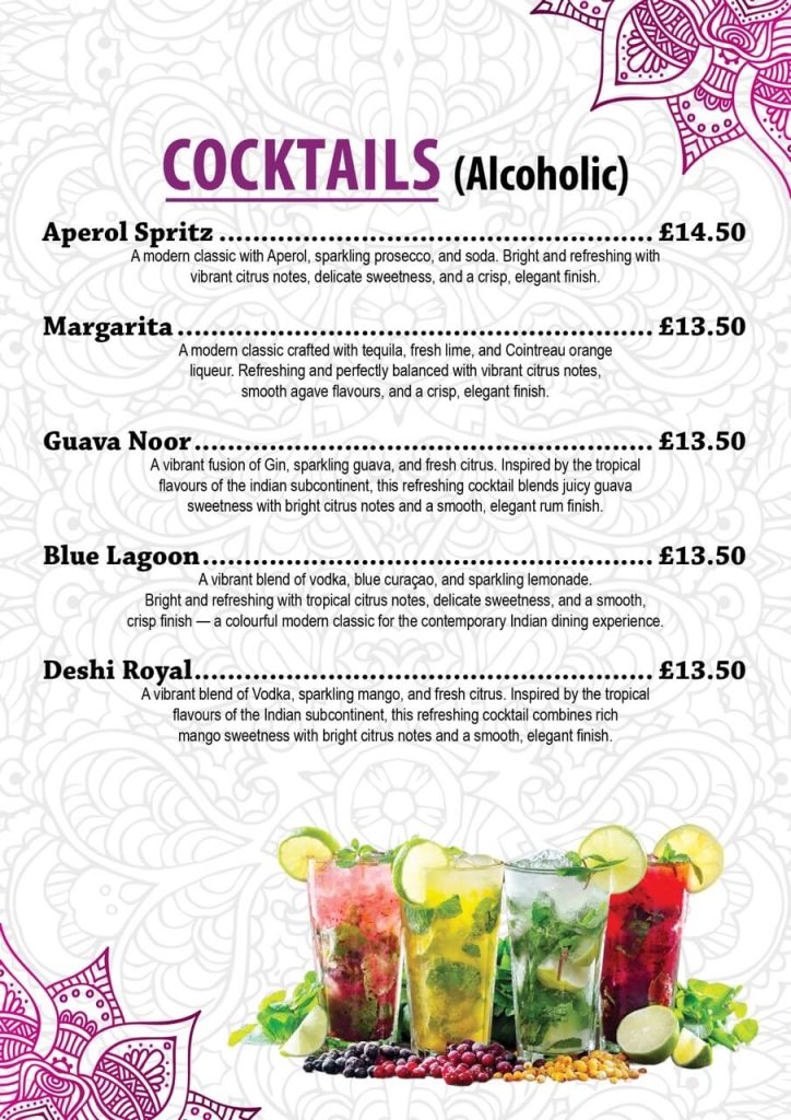 Noya Shapla Dessert and Cocktail list - page 6